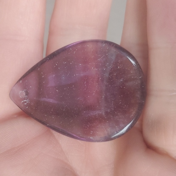 New Rainbow Fluorite Teardrop Pendant. - Picture 4 of 9